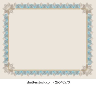 vector secure blank guilloche certificate fully customized