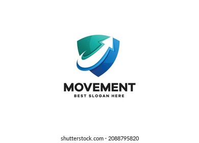 Vector Security Arrow Logo Gradient