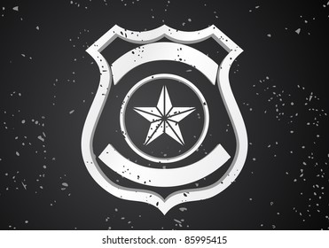 Vector Security badge on black background