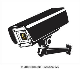 vector security camera design illustration