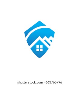 vector Security House logo template