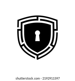 vector security lock shield logo