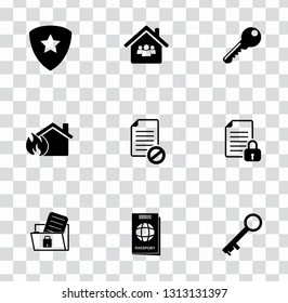 vector security, protection, safety and icons set - computer security system 