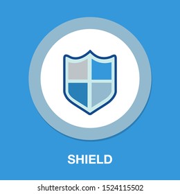 vector security shield emblem- protection and safety sign, shield icon