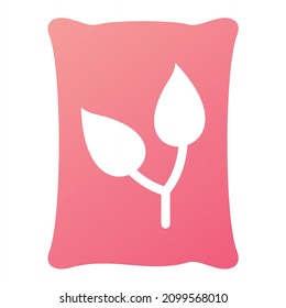 Vector Seeds Bag Glyph Gradient Icon Design

