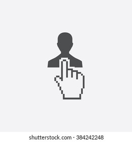 Vector select man Icon
