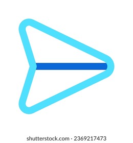 Vector send, paper plane icon. Perfect for app and web interfaces, infographics, presentations, marketing, etc.
