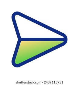 Vector de envío, icono de plano de papel. Perfecto para aplicaciones e interfaces web, infografías, presentaciones, marketing, etc.