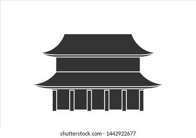 vector of sensoji temple of japan