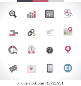 Vector SEO icon set. Part 1