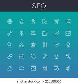 Vector SEO Line Icons