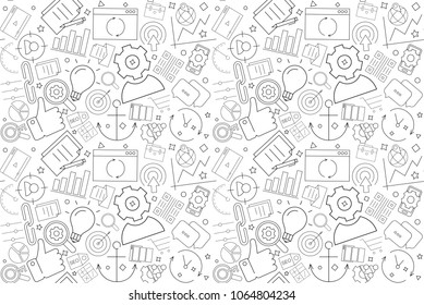 Vector seo pattern. Seo seamless background