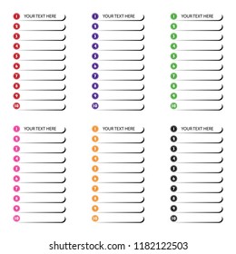 vector sequence rank infographic chart