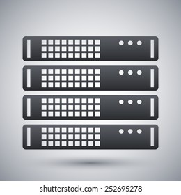 Vector Server Rack Icon