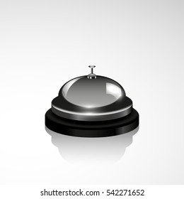 Vector service bell illustration, realistic design