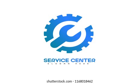 Vector Service Center Logo Design