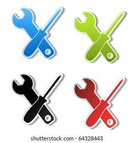 Vector service stickers