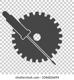 Vector Service tools icon on transparent background 
