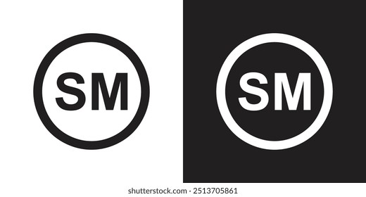 Vector Servis Mark Symbol Black And White