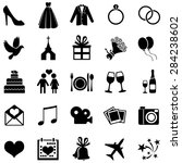 Vector Set of 25  Wedding Icons