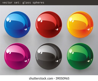 Vector set :  3d Color vector spheres