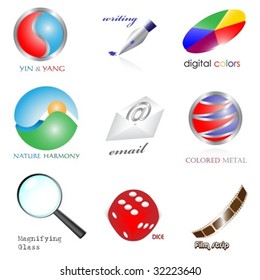 Vector set of 3d icons. For jpeg please see my port