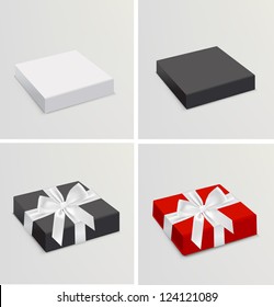 Vector set of 3d realistic branding templates