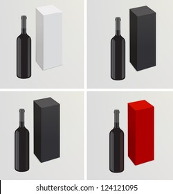 Vector set of 3d realistic branding templates