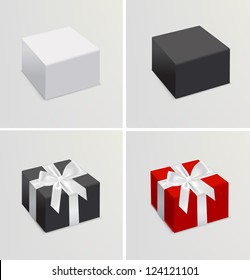 Vector set of 3d realistic branding templates