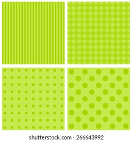 Vector set of 4  background patterns pastel tones.