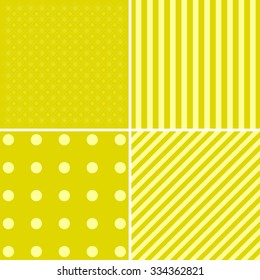 Vector set of 4 retro background patterns 