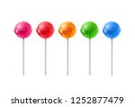 Vector Set of 5 Yummy Lollipops.