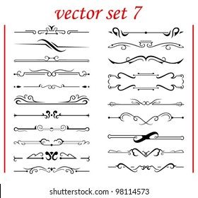 vector set 7: calligraphic design elements and page decoration - lots elements to embellish your layout