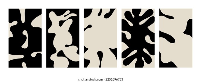 Vector set abstarct contemproray backgrounds for social media
