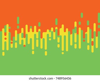 Vector set of abstract avangarde retro background with multicolored geometric shapes and copy space frame