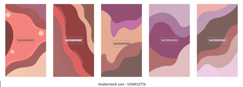 Vector set of abstract backgrounds  with copy space for text. Geometric pattern and abstract template. Design for Wallpaper, background, banner, flyer, Social media post nd minimal designs. 