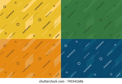 Vector set of abstract backgrounds var 1