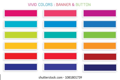 Conjunto de vectores de diseño de pancarta abstracto de cabecera de fondo - Banner o plantillas de botton en colores vivos con espacio para copiar para agregar contenido.