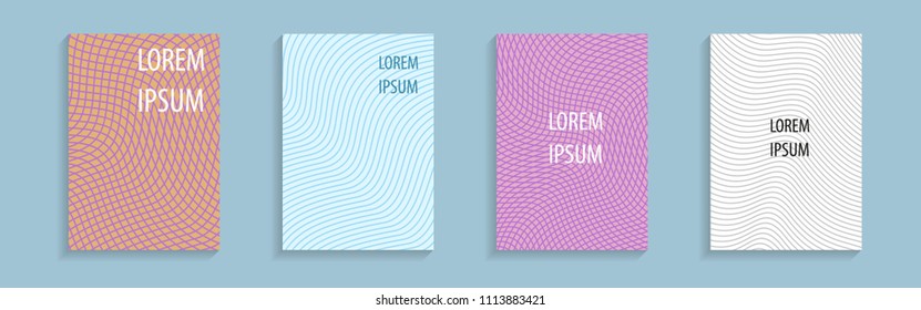 Vector set. Abstract covers. Modern business brochure, banner, page, leaflet, flyer, magazine, cover book template. 