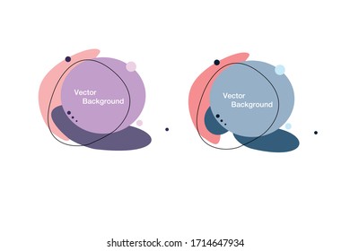 Vector set of abstract creative backgrounds in minimal trendy style with copy space for text. design templates for social media stories and bloggers. simple, stylish and minimal designs for invitations.