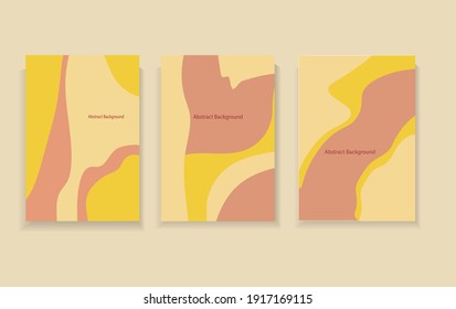 Vector set of abstract creative backgrounds in minimal trendy style with copy space for text - design templates for social media stories - simple, stylish and minimal wallpaper designs for invitations