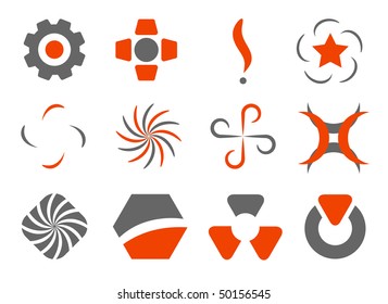 vector set of abstract design elements