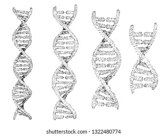 vector set abstract element. scientific research and treatment of diseases. DNA