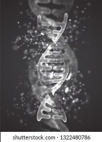 vector set abstract element. scientific research and treatment of diseases. DNA