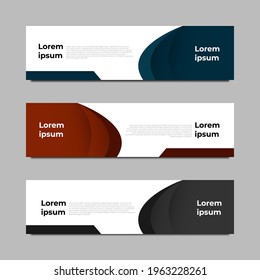 Vector set abstract geometric design banner, web, template. vector illustration