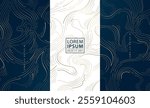 Vector set of abstract gold line wood texture, topography contour, organic nature texture covers, labels, invitations, posters. Wave art   