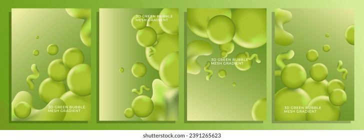 a vector set abstract green bubble mesh gradient cover design, for cover, album, book, magazine, catalo, poster, flyer, brochure, etc.
a4 size design