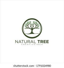 Vector set of abstract green logo design leaf templates - emblems for holistic medicine center, yoga class, natural and organic food products and packaging - circles made with leaves and flowers