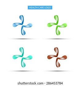 vector set of abstract health care logo