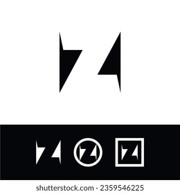 vector, set, abstract letters Z, can s, can N, up down, arrows, symbols